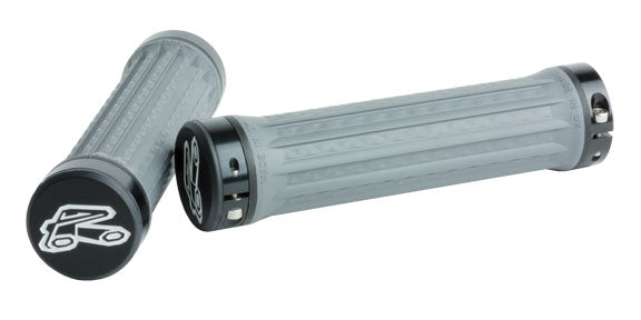 Renthal Traction Medium Lock-On Grip: Gray