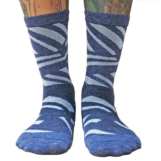 Ritchey Razzle Socks, Blue 5-9 (S/M)