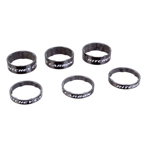 Ritchey WCS Carbon Headset Spacers 1-1/8 3x5mm/2x10mm Gloss