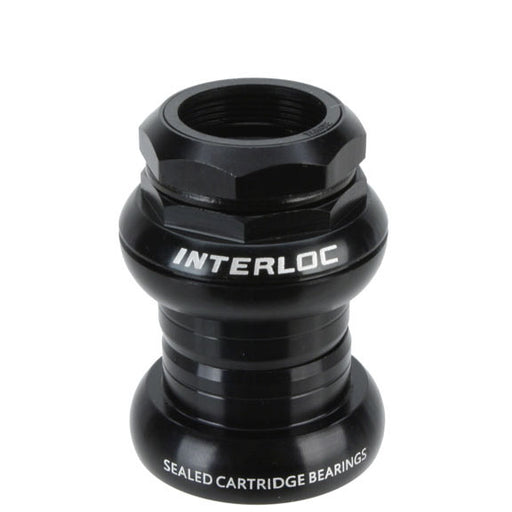 Interloc Racing Design Techno-Glide headset, 1" threaded - black