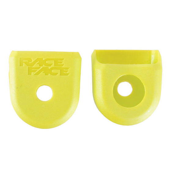 Race Face Crank Boots: For Carbon Cranks 2-Pack Yellow