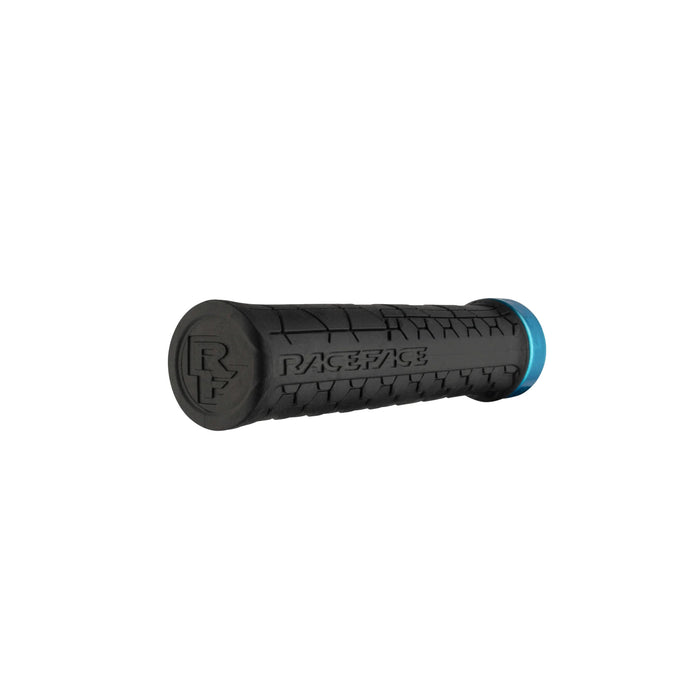 Race Face Getta Grip Lock-On Grips, (33mm) Black/Turquoise