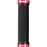 Reverse Classic Thin Lock-On Grips, 28mm, Black/Red