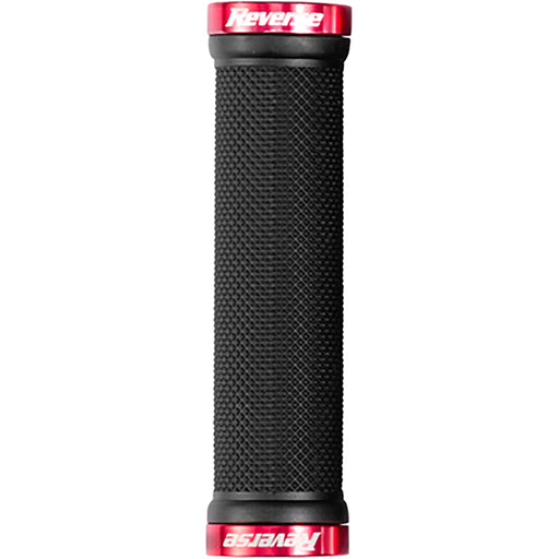 Reverse Classic Thin Lock-On Grips, 28mm, Black/Red