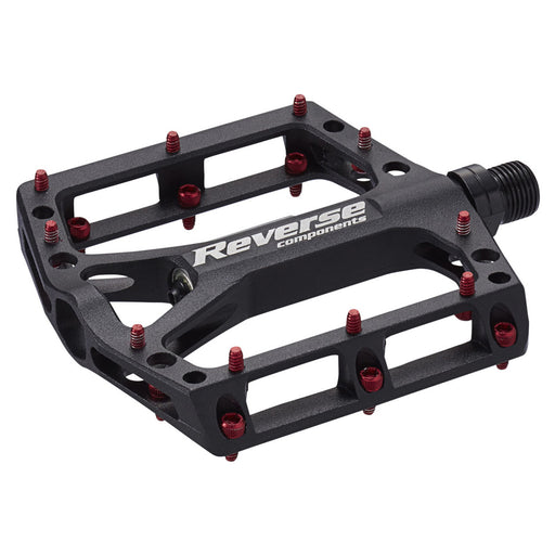 Reverse Black One Pedals, Black/Red