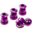 Reverse Chainring Bolt Set, 4pc - Purple