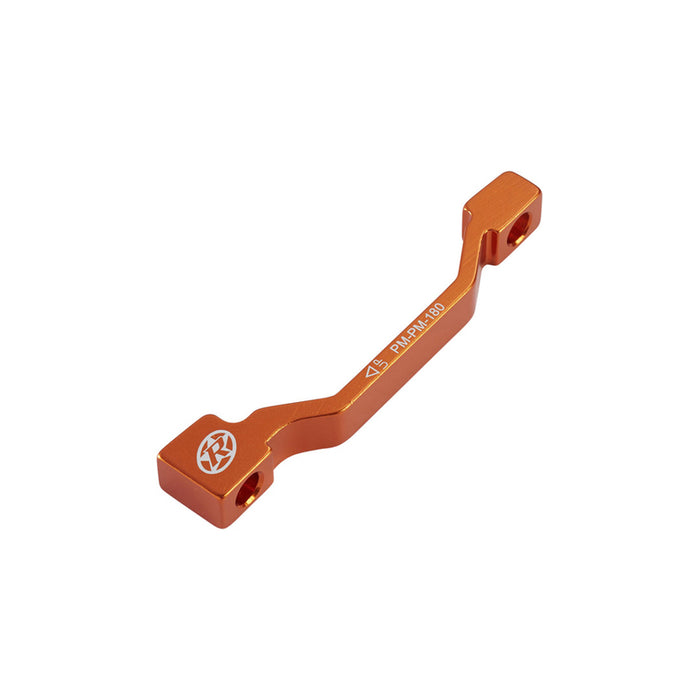 Reverse Disc Brake Adapter, PM-PM 180 Front/Rear, Orange