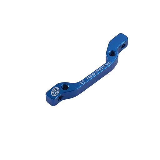 Reverse Disc Brake Adapter, IS-PM 160 Front/140 Rear, Blue