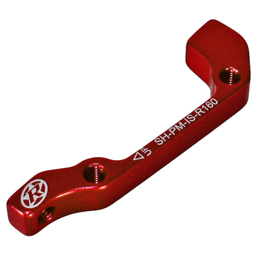 Reverse Disc Brake Adapter, IS-PM 180 Front/160 Rear, Red