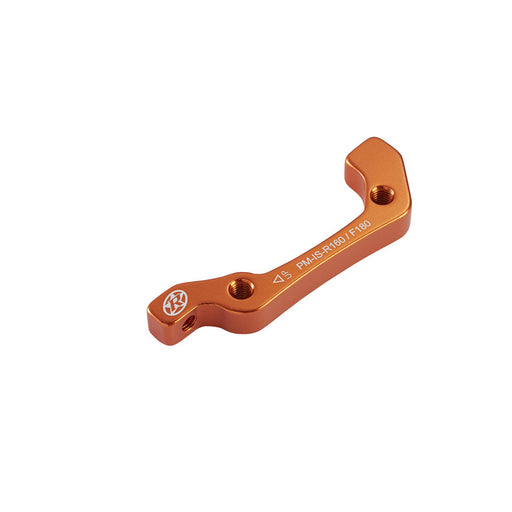 Reverse Disc Brake Adapter, IS-PM 180 Front/160 Rear, Orange