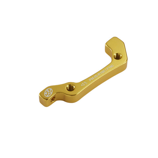 Reverse Disc Brake Adapter, IS-PM 180 Front/160 Rear, Gold