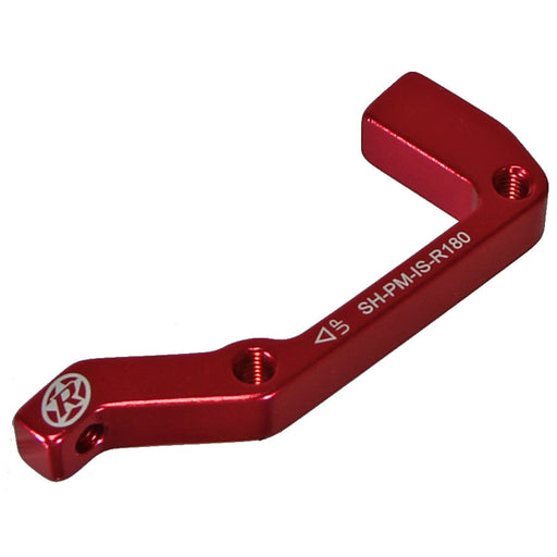 Reverse Disc Brake Adapter, IS-PM 180 Rear, Shimano, Red