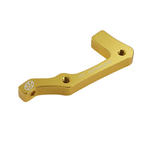 Reverse Disc Brake Adapter, IS-PM 180 Rear, Shimano, Gold