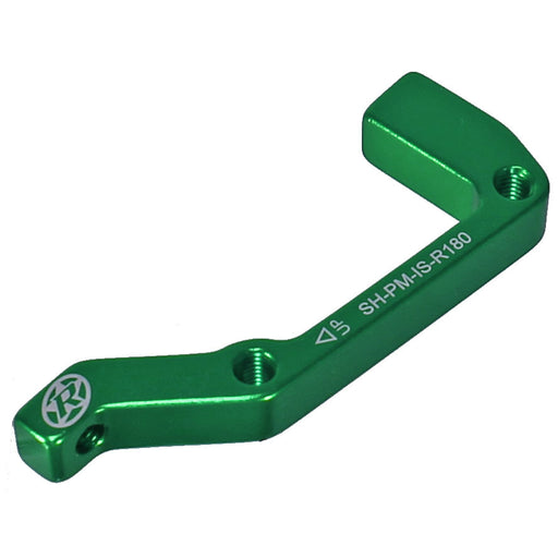 Reverse Disc Brake Adapter, IS-PM 180 Rear, Shimano, Green