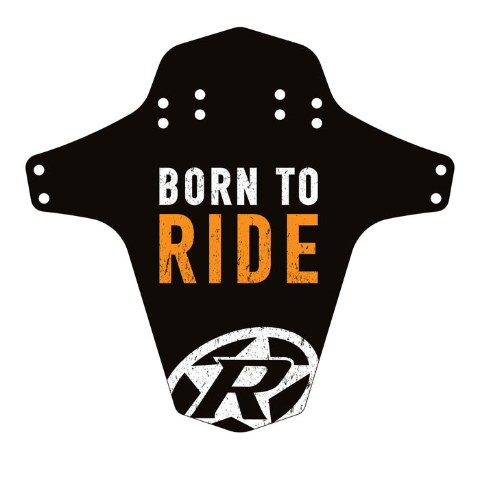 Reverse Mudfender, Born to Ride, Black/Fox-Orange