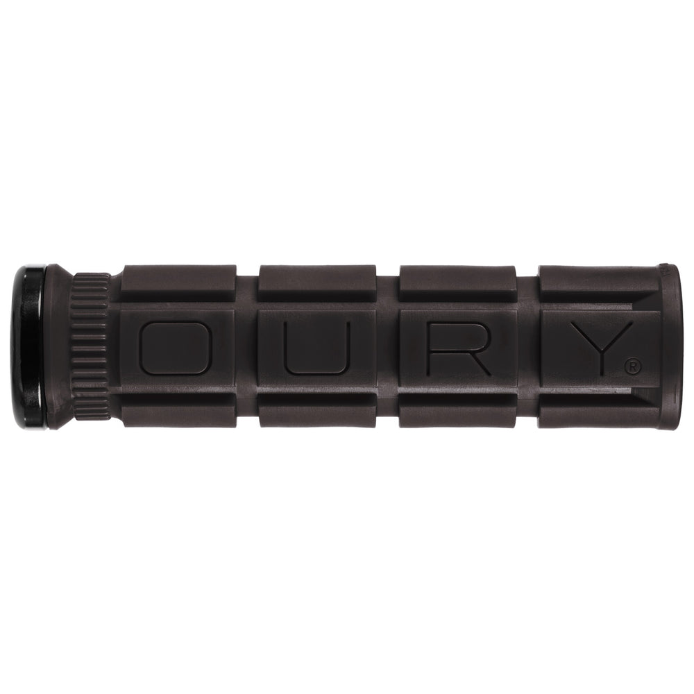 Oury V2 Single Sided Lock-On Grips - Black/Black Clamps