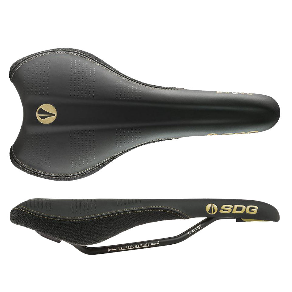 SDG Radar Mtn Saddle, Ti-Alloy Rails - Tan/Black