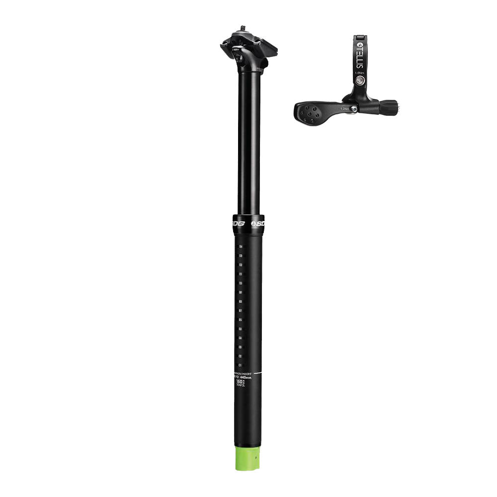 SDG Tellis Dropper Seatpost (125mm) 34.9x390mm, w/1x Lever