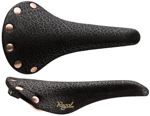 Selle San Marco Regal saddle, steel, Rino Leather - copper/black