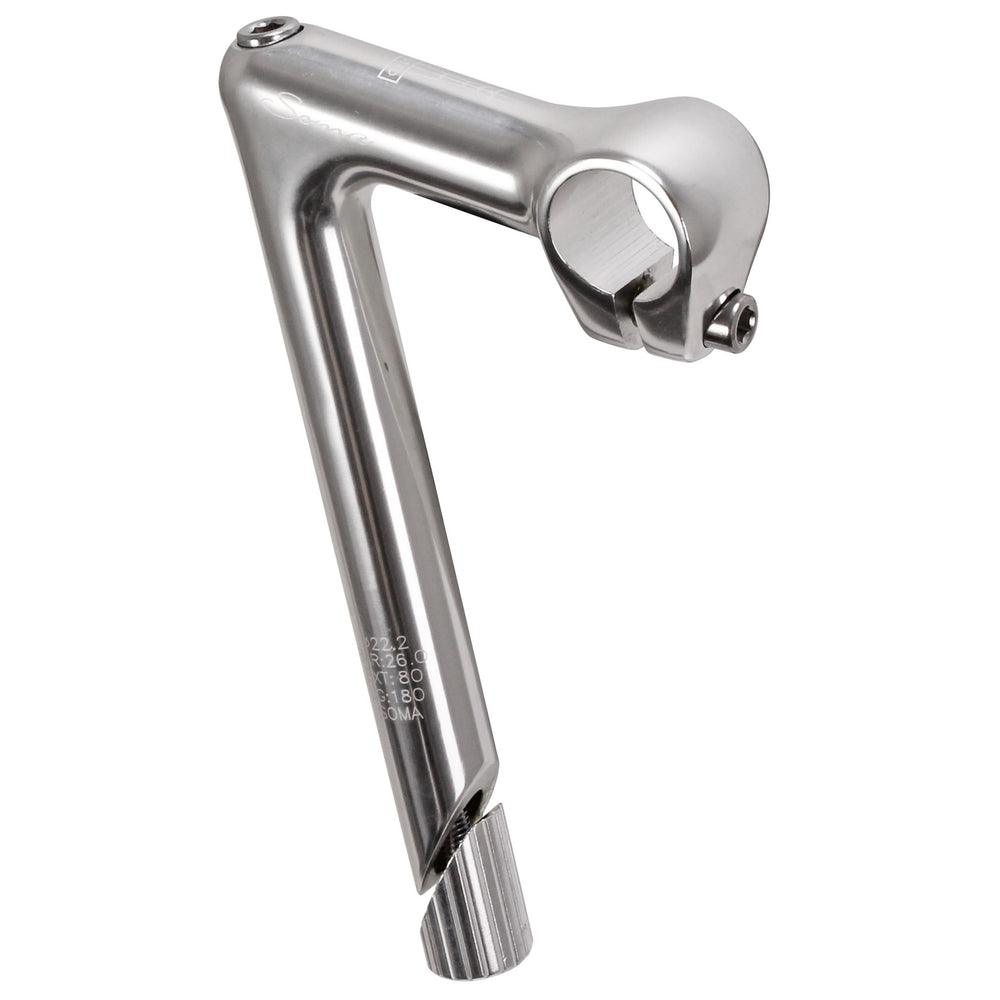 Soma Sutro quill stem, (26.0) 100mm - silver