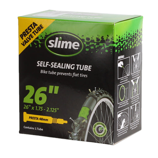Slime Self sealing tube, 26 x 1.75-2.125" - Presta Valve