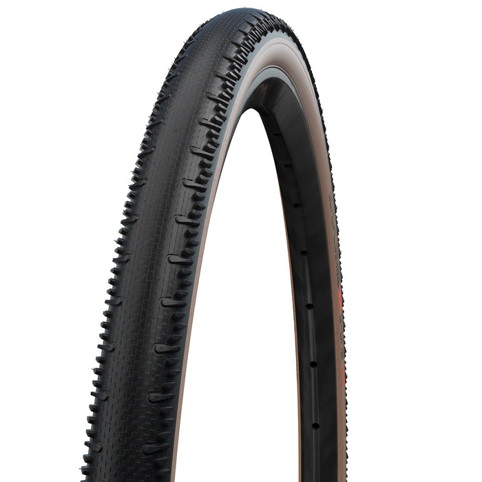 Schwalbe G-One RS Tire, 700x35 Super Race, TLE- Blk/Tanwall