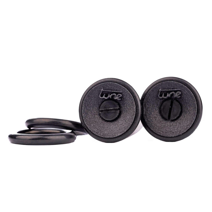 Tune Fuseplug Expander Alloy End Plugs, Ano Black Pair