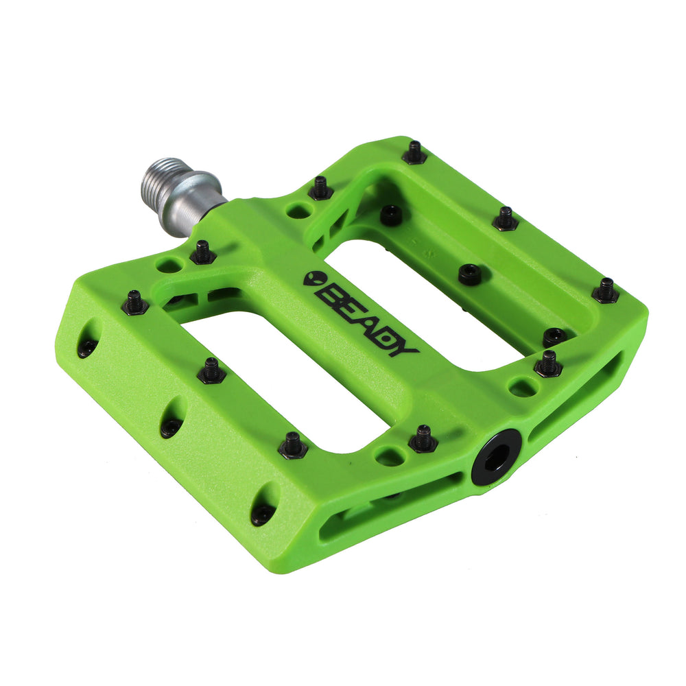 Beady Phaser Composite Platform Pedals - Green