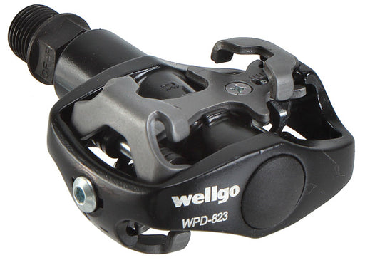 Wellgo WPD-823 Mountain double sided clipless pedals w/ cleats 9/16", black