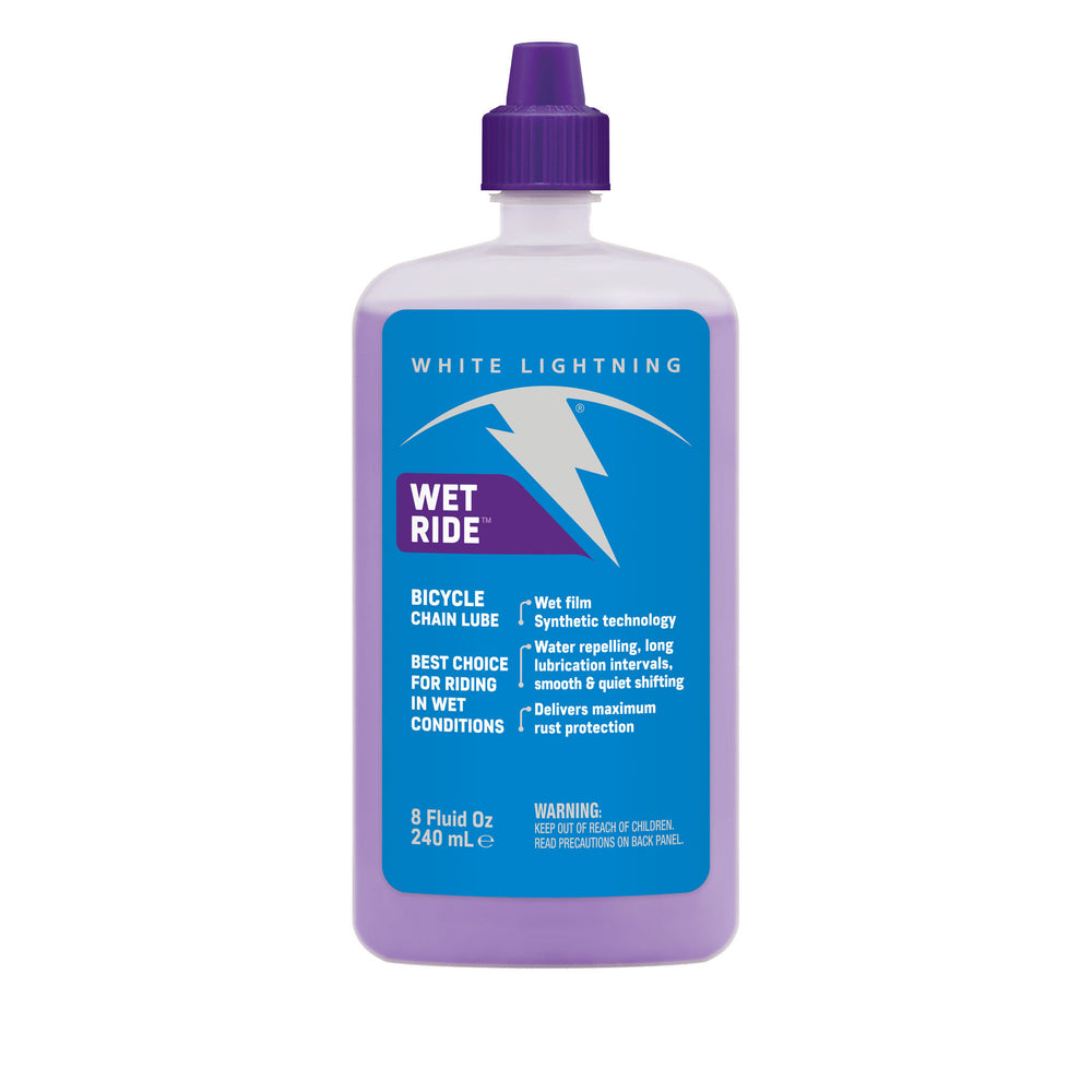 White Lightning Wet Ride Lube, 8oz Drip