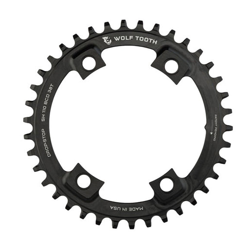 Wolf Tooth Components 38T Drop-Stop Chainring: for Shimano Road 110