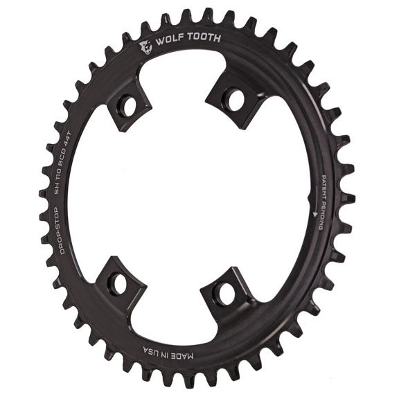 Wolf Tooth Components Drop-Stop Chainring: 44T x Shimano Asymmetric 110