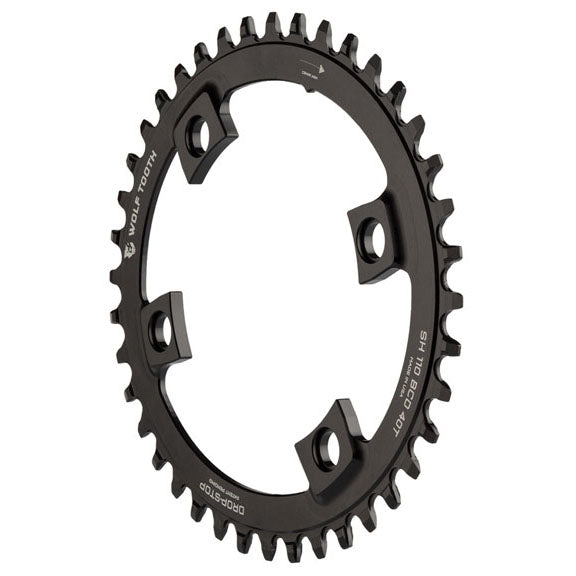 Wolf Tooth Components Powertrac Elliptical Direct Mount Drop-Stop Chainring