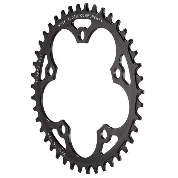 Wolf Tooth Components Cyclocross chainring, 110BCD 38T - black