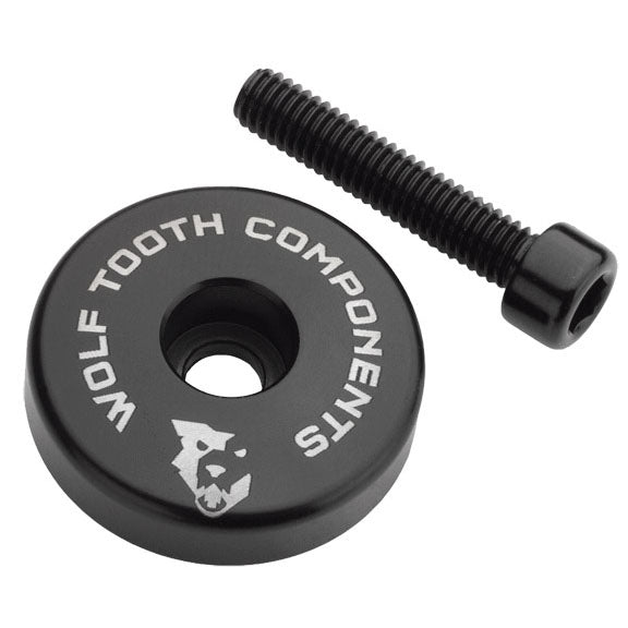Wolf Tooth Components Stem cap with 5mm spacer, black