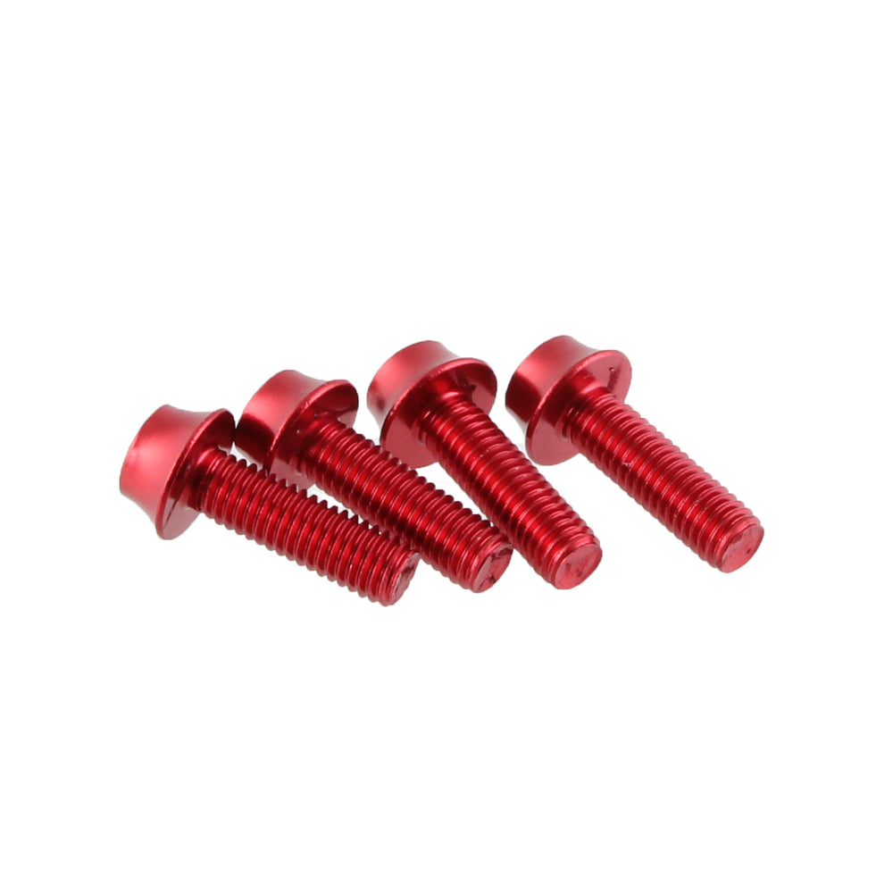 Wolf Tooth Components Aluminum Bottle Cage Bolt, 4 pcs - Red