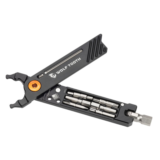 Wolf Tooth Components 8-Bit Pack Pliers, Black/Orange