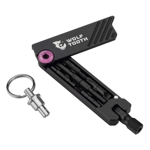 Wolf Tooth Components 6-Bit Hex Wrench Multi-Tool w/ Key Ring - Purple