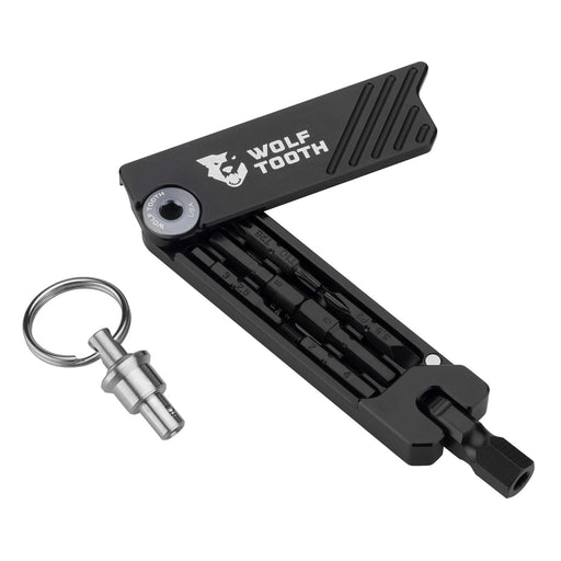 Wolf Tooth Components 6-Bit Hex Wrench Multi-Tool w/ Key Ring - Grey