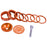 Wheels Mfg StackRight Pro Headset Spacer Kit, 1-1/8" Orange