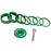 Wheels Mfg StackRight Essential Headset Spacer Kit, 1-1/8" Green