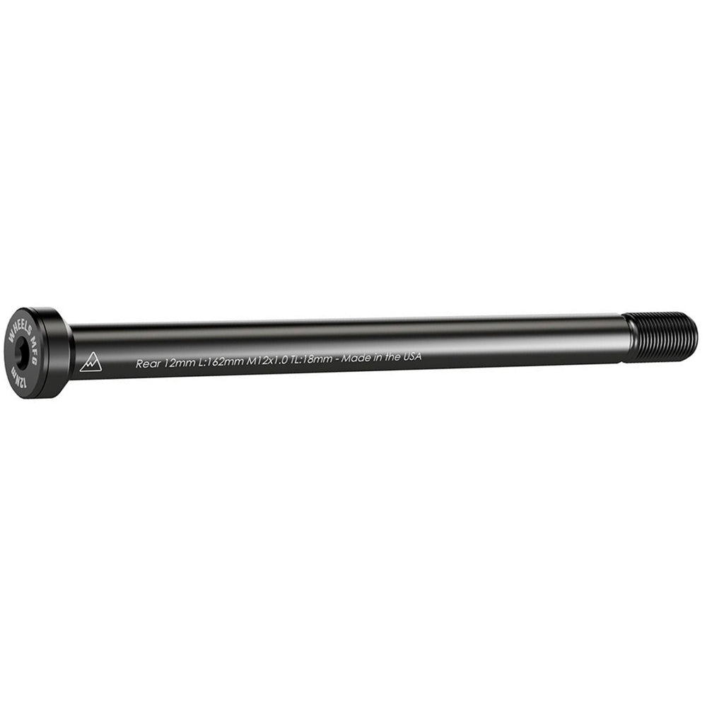 Wheels Mfg Thru-Axle, Rear, 12mm, 1.0x162mm - Blk