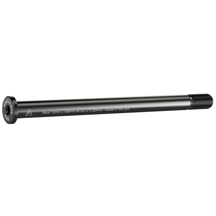 Wheels Mfg Thru-Axle, Rear, 12mm, 1.0x168mm - Blk