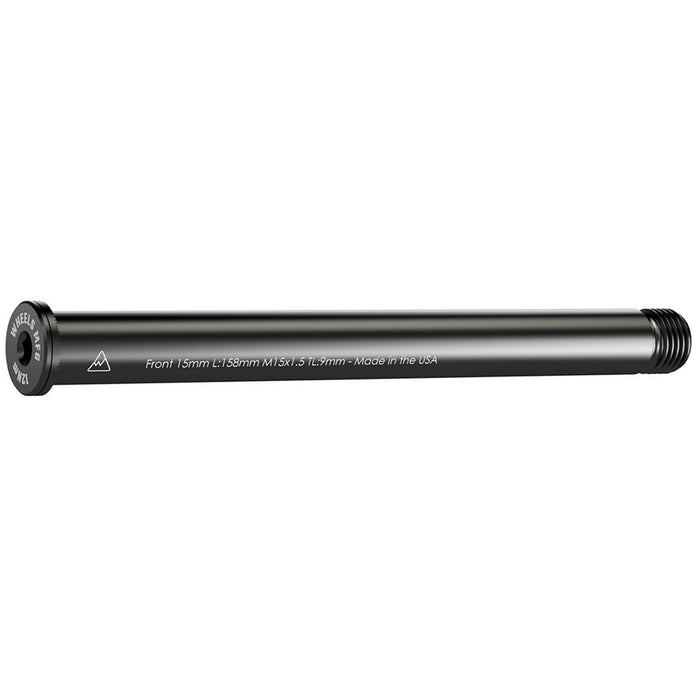 Wheels Mfg Thru-Axle, Front, 15mm, 1.5x158mm - Blk