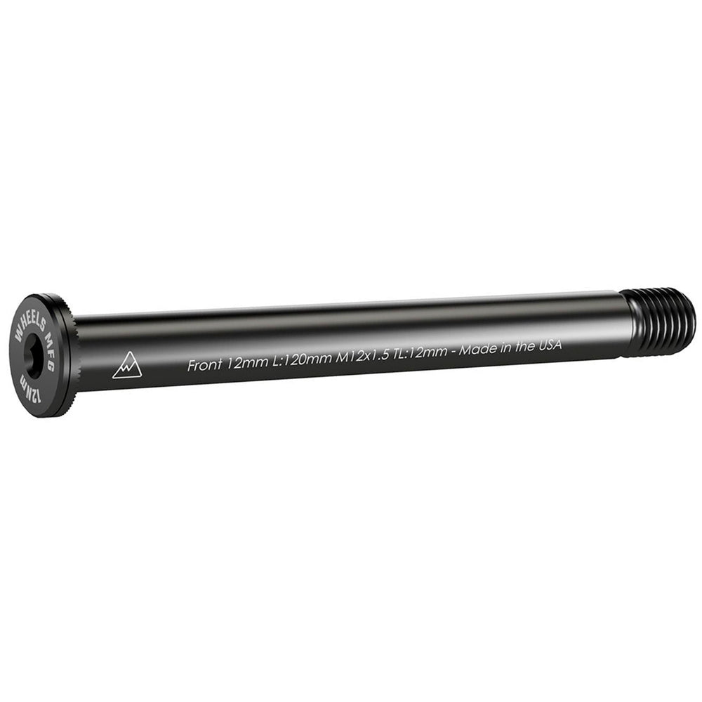 Wheels Mfg Thru-Axle, Front, 12mm, 1.5x120mm - Blk