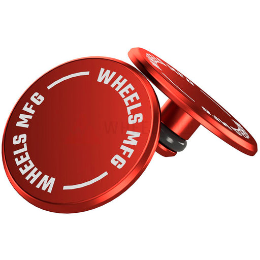 Wheels Mfg Thru-Axle Cap Set - Red