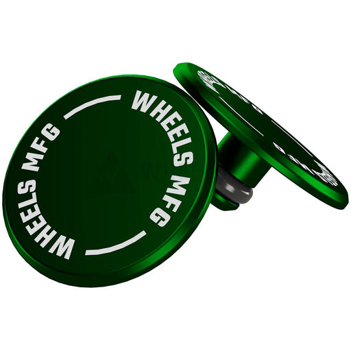 Wheels Mfg Thru-Axle Cap Set - Green