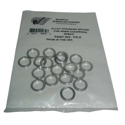 Wheels Manufacturing 2.2mm Aluminum Chainring Spacer Bag/20