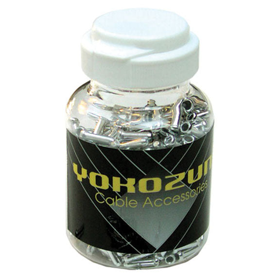 Yokozuna Cable End Crimps, 1.6mm Silver - 500/Bottle