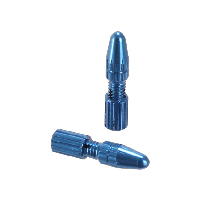 Yokozuna Crimp-Free Locking Cable Tip, Shift - Blue Pair